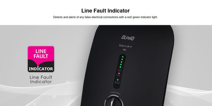 Alpha Instant Water Heater with DC PUMP SMART 18i plus rain shower / SMART18IRS Matt Black