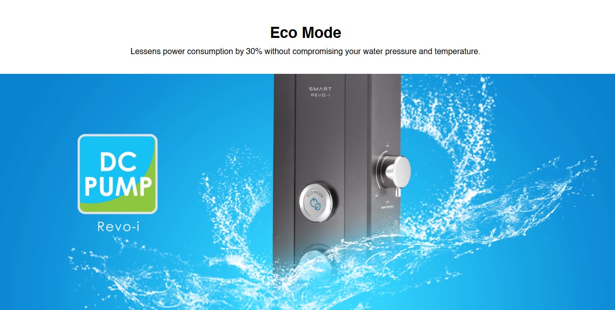 Alpha Water Heater Instant Smart DC Pump (SMART REVO i, ROSE GOLD)