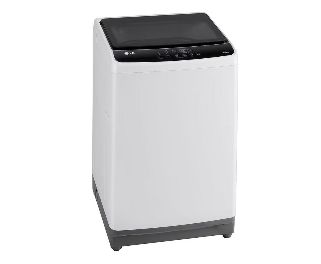 LG T2108NT1W1 8kg Top Load Washer with Honeycomb Crystal Drum (White)