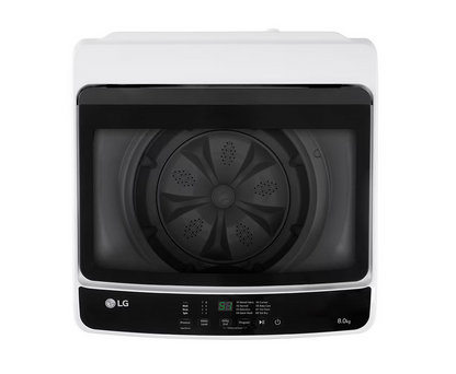 LG T2108NT1W1 8kg Top Load Washer with Honeycomb Crystal Drum (White)