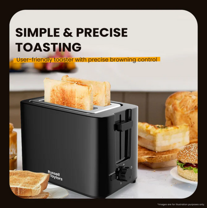 Russell Taylors 7-Shades Bread Toaster T2 Black / T2B