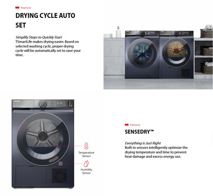Toshiba 9.0KG Heat Pump Tumble Dryer TD-BK100GHM(SK) Silver / TDBK100GHMSK