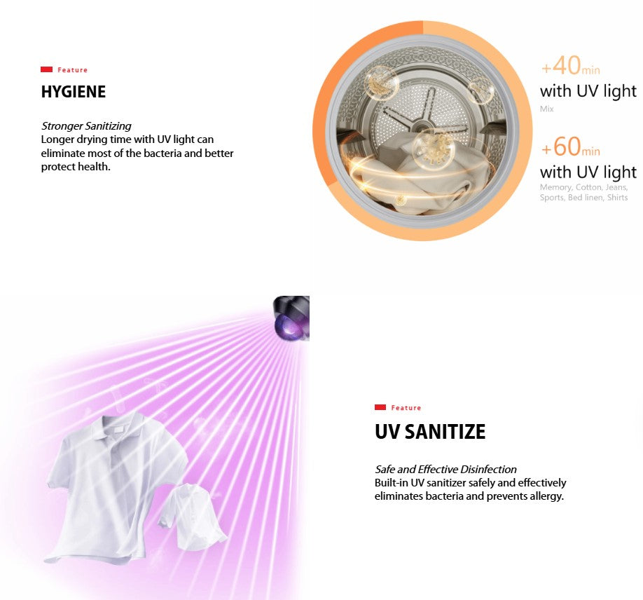 Toshiba 9.0KG Heat Pump Tumble Dryer TD-BK100GHM(SK) Silver / TDBK100GHMSK