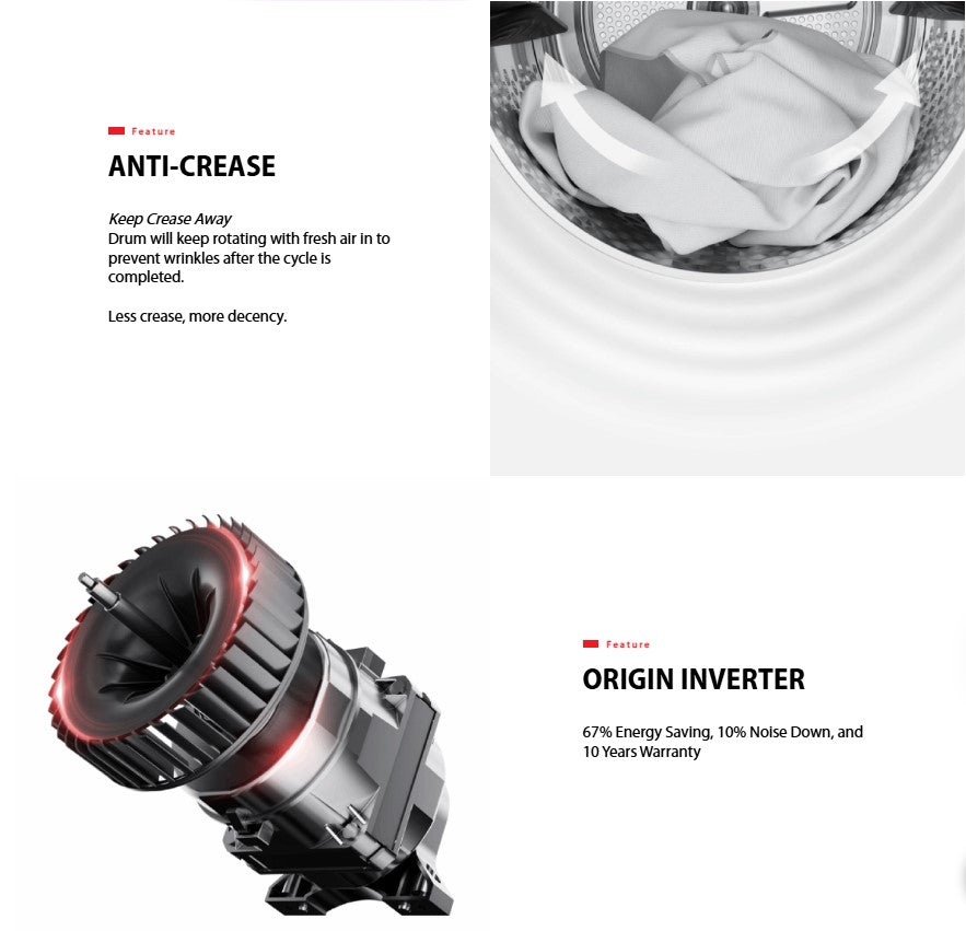 Toshiba 9.0KG Heat Pump Tumble Dryer TD-BK100GHM(SK) Silver / TDBK100GHMSK