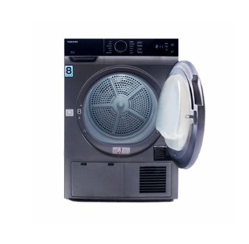 Toshiba Dryer 8KG Condenser SENSEDRY TD-K90MEM(SK) / TDK90MEMSK Dark Silver