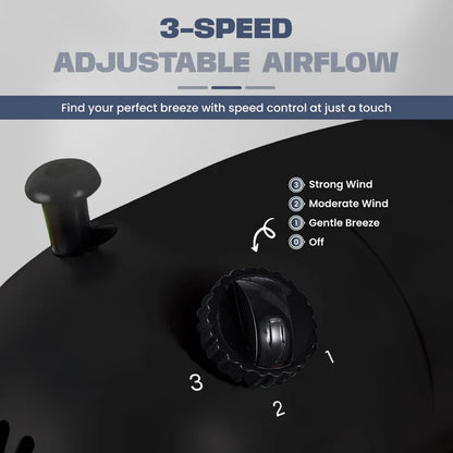 Russell Taylors 4-Blade Table Fan with Metal Blade 16 inch TF3