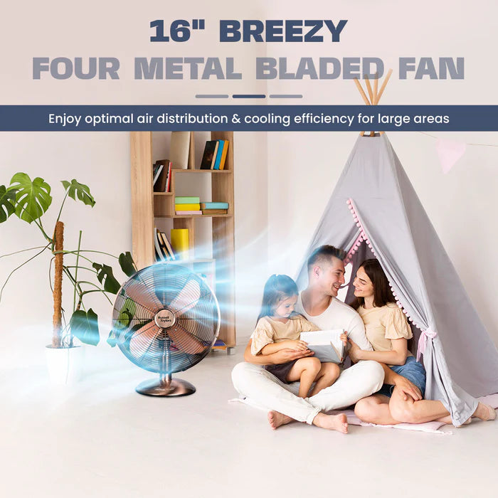 Russell Taylors 4-Blade Metal Table Fan 16 inch TF4