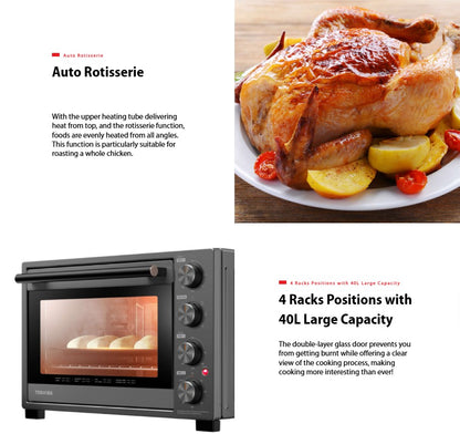 Toshiba 40L Electric Oven TL-MC40EZF(GR) / TLMC40EZF 1800W