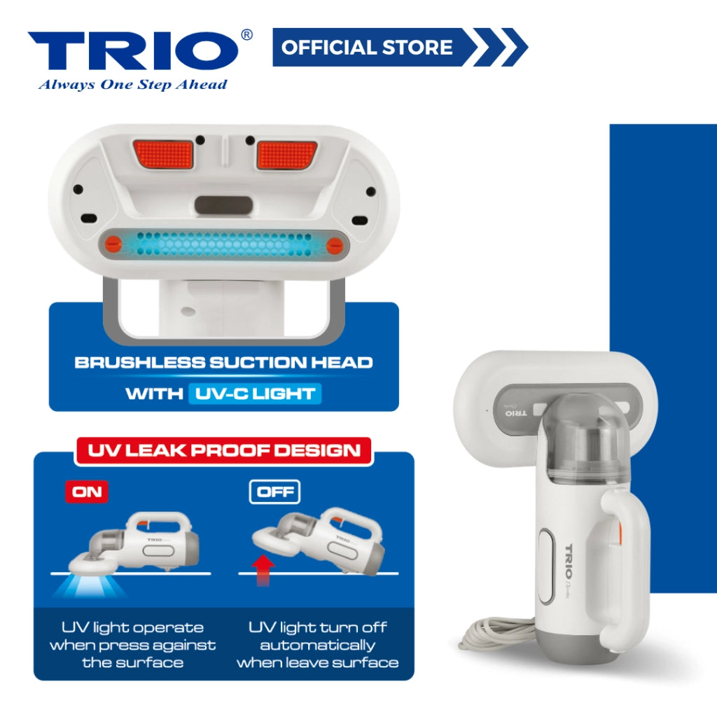 Trio UV Mites Killer Wireless with High Suction Power for Dust and Mites TMK-335/TMK335