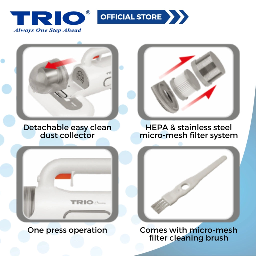 Trio UV Mites Killer Wireless with High Suction Power for Dust and Mites TMK-335/TMK335