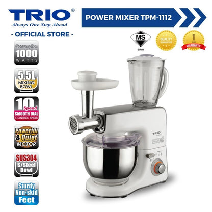 Trio Power Mixer with Multi Function TPM-1112/TPM1112