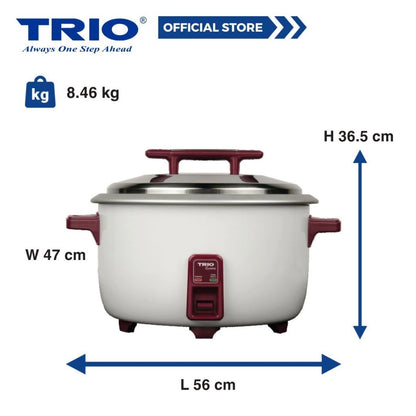 Trio 8.5L Commercial Rice Cooker with Extra Large Capacity TRC-8501/TRC8501