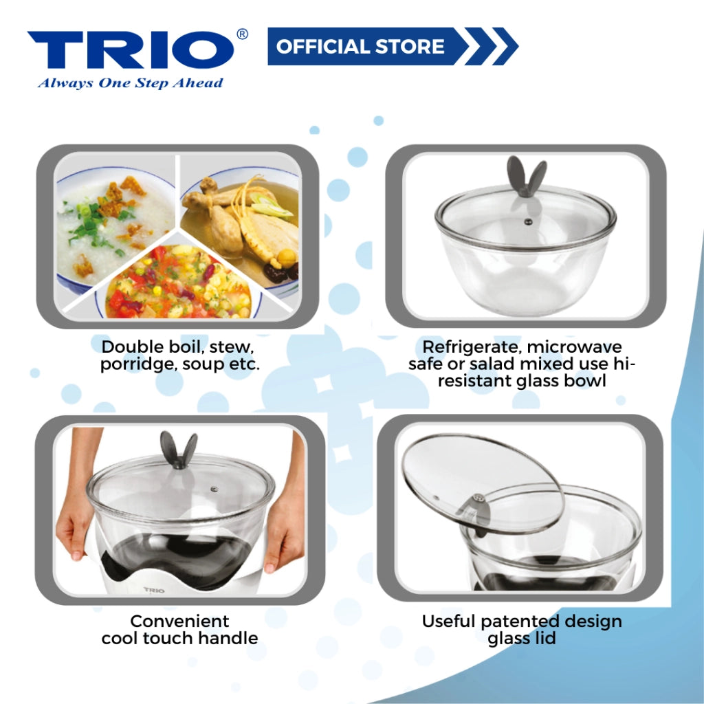 Trio 6.5L Slow Cooker for Soup and Porridge TSC-655/TSC655