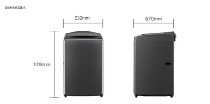 LG TV2515DV3B 15kg Top Load Washer with AI Direct Drive™ and Turbo Drum