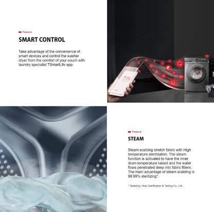 Toshiba 10.5KG Front Load Washer TW-BK115GF4M(SK) Inverter Washing Machine TWBK115GF4MSK