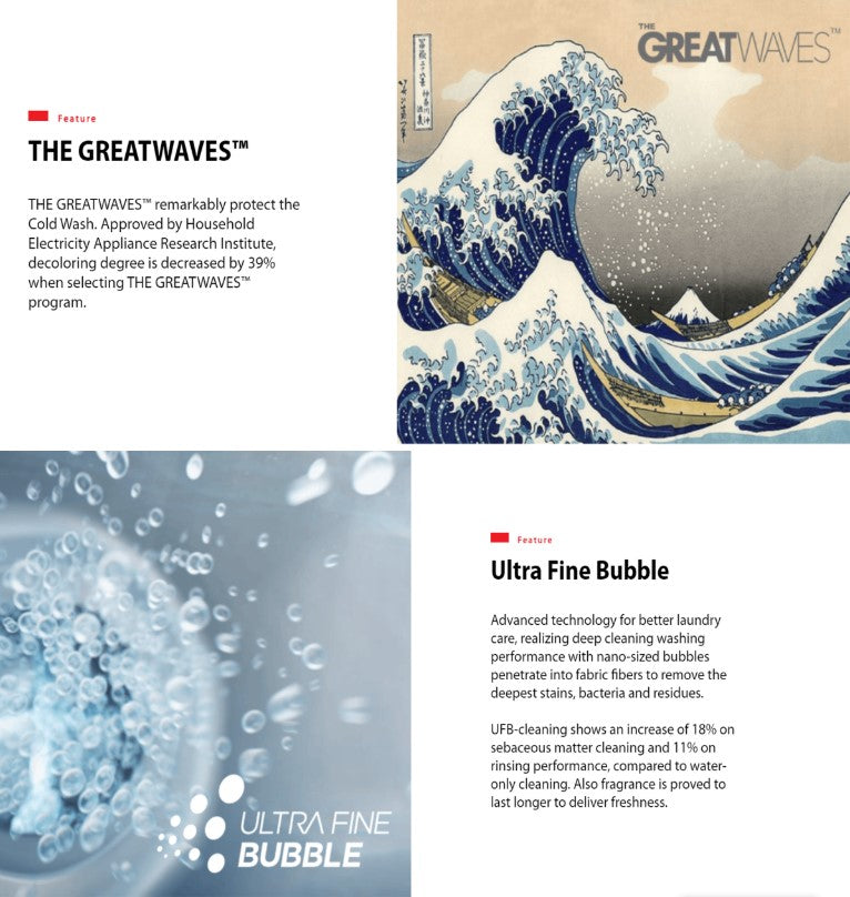 Toshiba 9.5KG Front Load Washer TW-BL105A4M(WK) white / TWBL105A4MWK