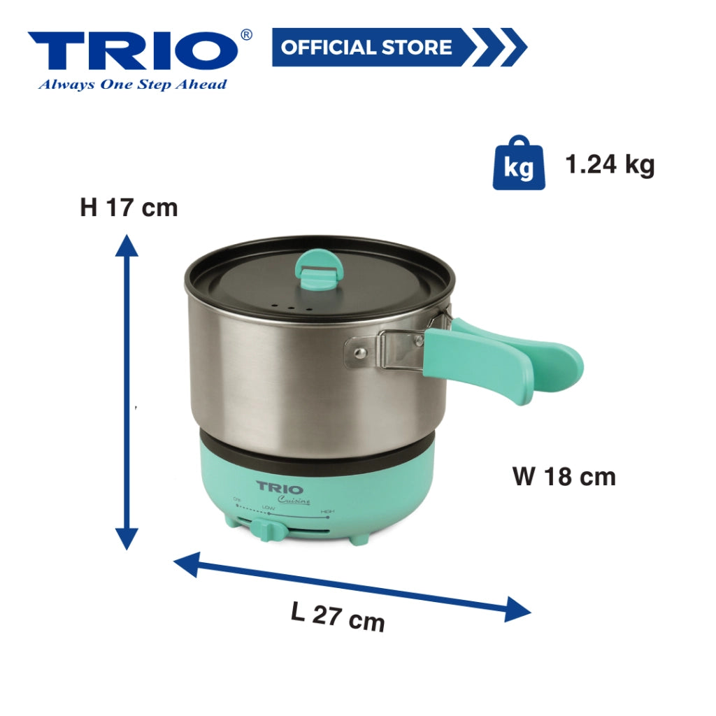 Trio 1.2L Travel Multi Cooker With 2 In 1 Combination TWH-003/TWH003