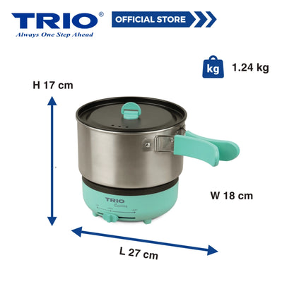 Trio 1.2L Travel Multi Cooker With 2 In 1 Combination TWH-003/TWH003
