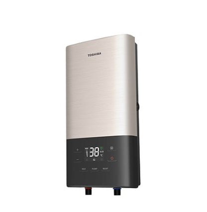 Toshiba Instant Water Heater TWH-38EXPMY(G) With Pump and Rainshower / TWH38EXPMYG 3800W (Gold)