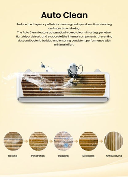 Hisense 1.5HP R32 Built in Wifi Inverter Air Conditioner (UEGW) 5 Star Aircond (Kitten Design) AI13UEGW