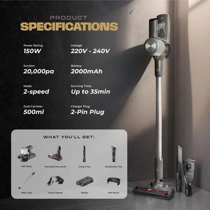 Russell Taylors Dynamic Cordless Vacuum Cleaner V2