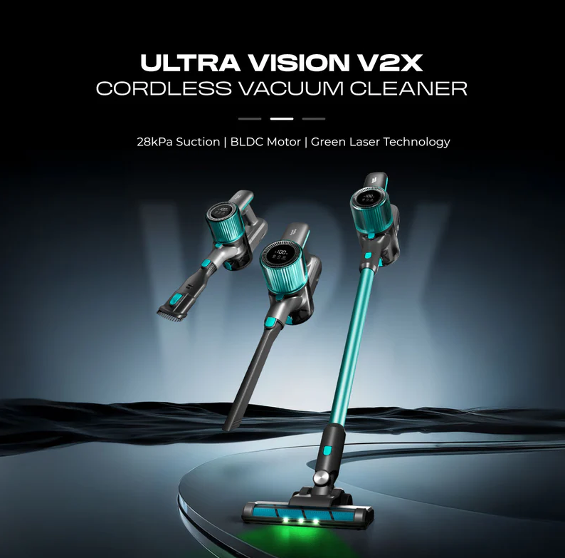 Russell Taylors V2X Ultra Vision 28kPa 200W BLDC Motor Cordless Vacuum Cleaner