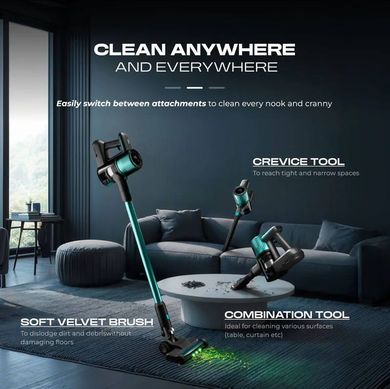 Russell Taylors V2X Ultra Vision 28kPa 200W BLDC Motor Cordless Vacuum Cleaner