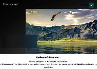 Toshiba 32" HD Android TV Bezel-less Design 32V35KP Television