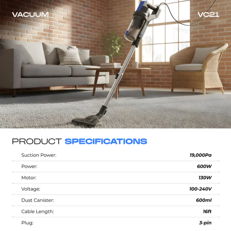Russell Taylors Cyclone Corded Vacuum Cleaner VC21