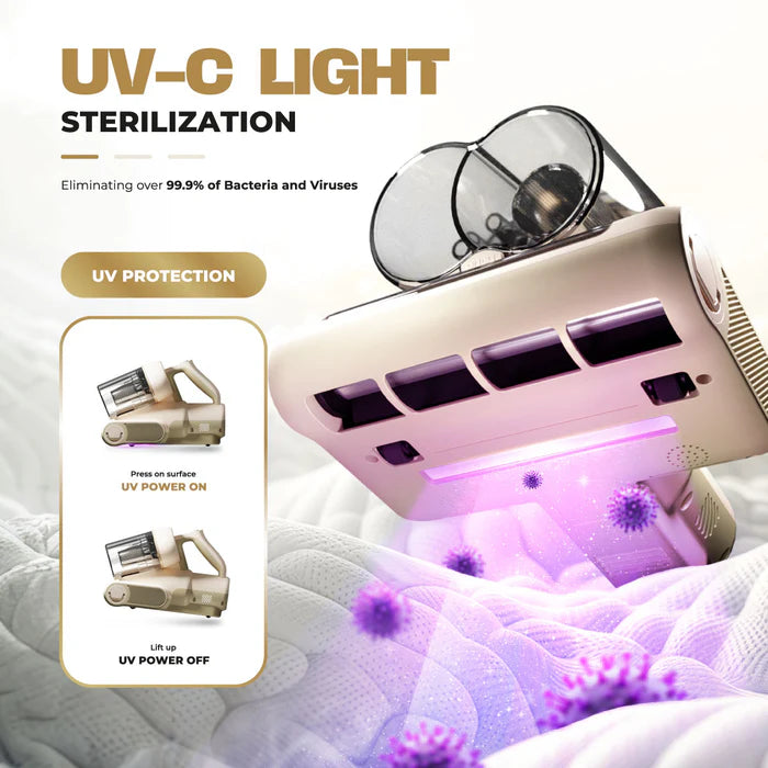 Russell Taylors Dual Cup Dust Mite Vacuum Cleaner with UV-C Light VM20