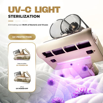 Russell Taylors Dual Cup Dust Mite Vacuum Cleaner with UV-C Light VM20