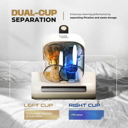 Russell Taylors Dual Cup Dust Mite Vacuum Cleaner with UV-C Light VM20