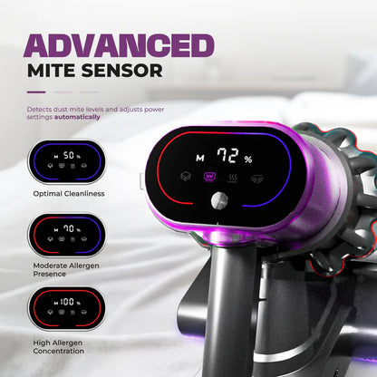 Russell Taylors Dual Cup Dust Mite Vacuum Cleaner with UV-C Light & Ultrasonic VM30