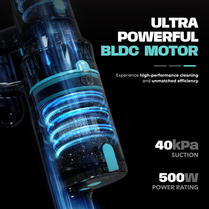 Russell Taylors Vortex Cordless Vacuum Cleaner 500W BLDC Motor