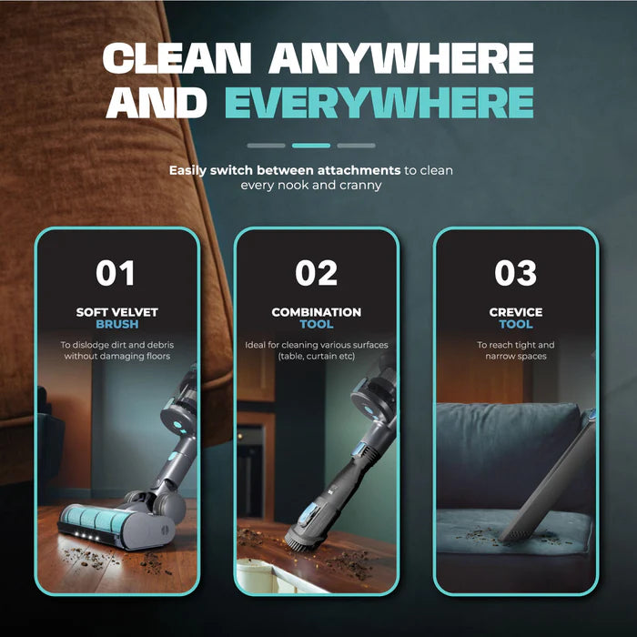 Russell Taylors Vortex Cordless Vacuum Cleaner 500W BLDC Motor