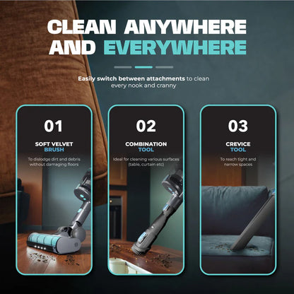 Russell Taylors Vortex Cordless Vacuum Cleaner 500W BLDC Motor