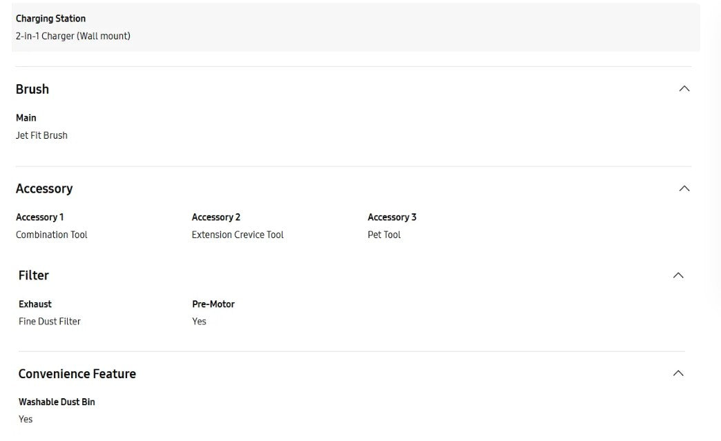 Samsung 150W VS15A60AGR5/ME Jet 65 Pet -Digital Inverter Motor VS15A60AGR5ME (Teal Silver)