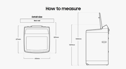 Samsung 11KG Top Load Washer with Ecobubble WA11CG5745BYFQ Washing Machine (Light Gray)
