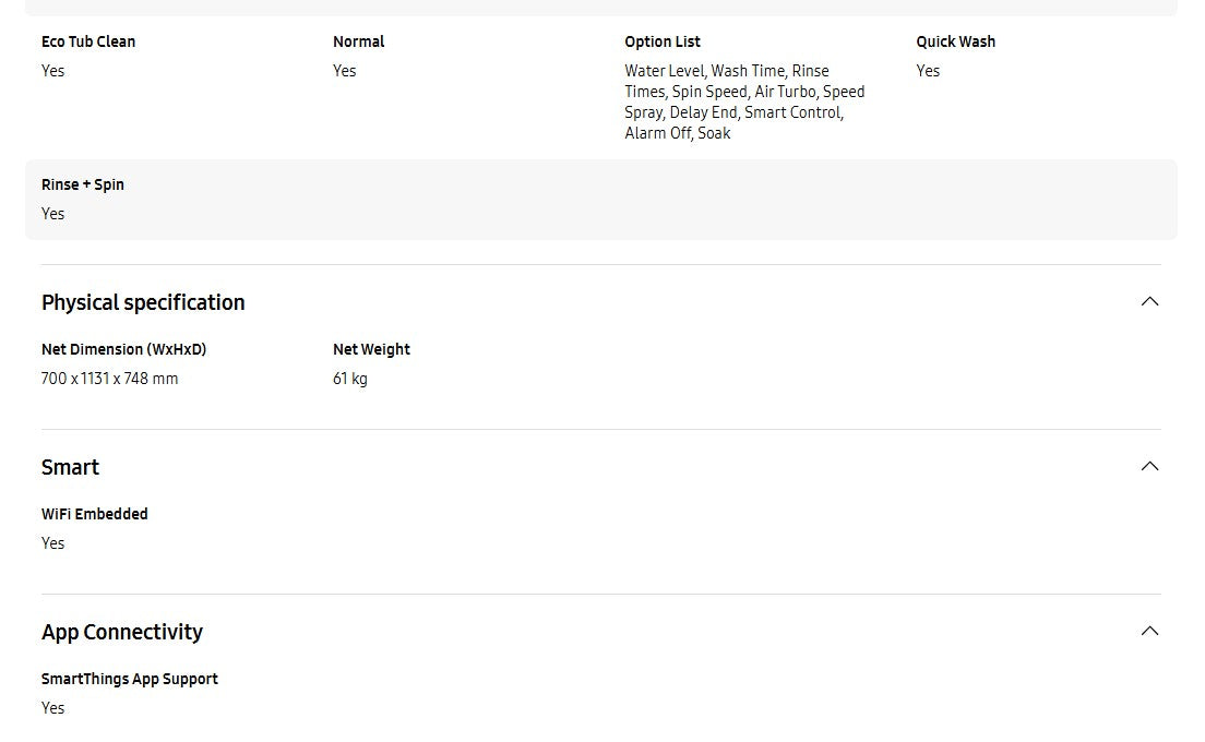 Samsung 23KG Inverter Top Load Washer with BubbleStorm WA23A8377GV/FQ / WA23A8377GV