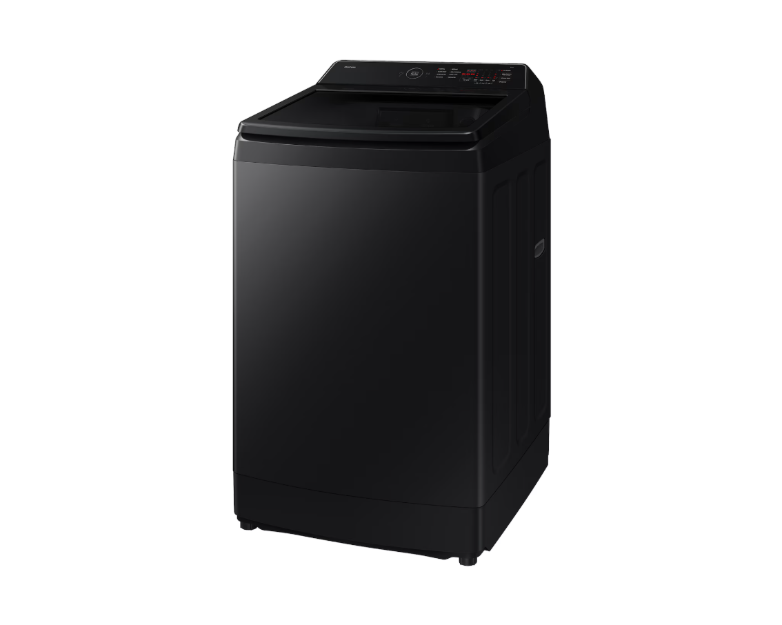 Samsung 12KG Washing Machine Inverter WA40F12E4BFQ Top-load Washer Ecobubble (Black Caviar) Mesin Basuh