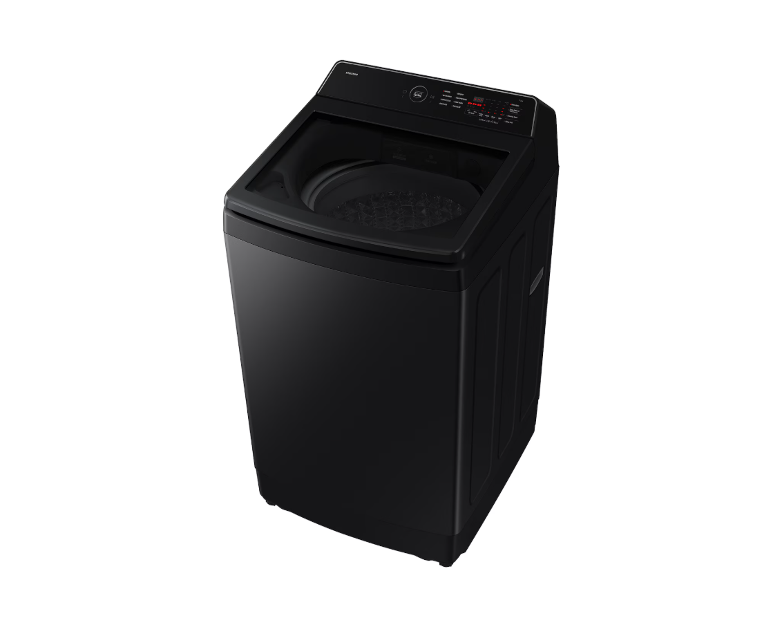 Samsung 12KG Washing Machine Inverter WA40F12E4BFQ Top-load Washer Ecobubble (Black Caviar) Mesin Basuh