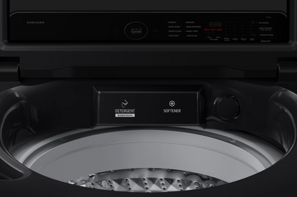 Samsung 12KG Washing Machine Inverter WA40F12E4BFQ Top-load Washer Ecobubble (Black Caviar) Mesin Basuh