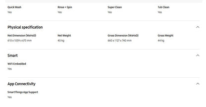 Samsung 13kg Bespoke AI Laundry Top load Washer AI Wash WA80F13S5BFQ (Black)