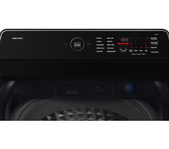 Samsung 13kg Bespoke AI Laundry Top load Washer AI Wash WA80F13S5CFQ (Deep charcoal) Washing Machine