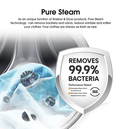 Hisense (10.5KG/7KG) Front Load Washer and Dryer 10.5KG WD3Q1043BT