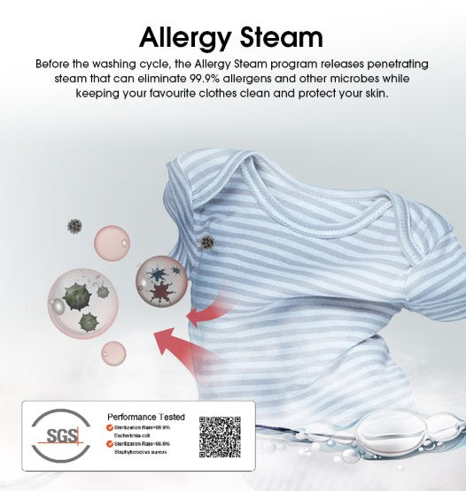 Hisense (10.5KG/7KG) Front Load Washer and Dryer 10.5KG WD3Q1043BT