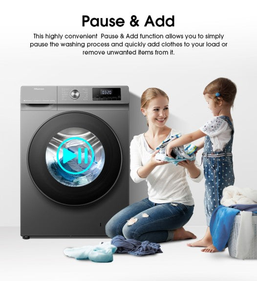 Hisense (10.5KG/7KG) Front Load Washer and Dryer 10.5KG WD3Q1043BT