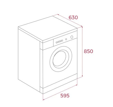 TEKA 10KG/7KG Washer Dryer WDK 81050 WH / WDK81050WH