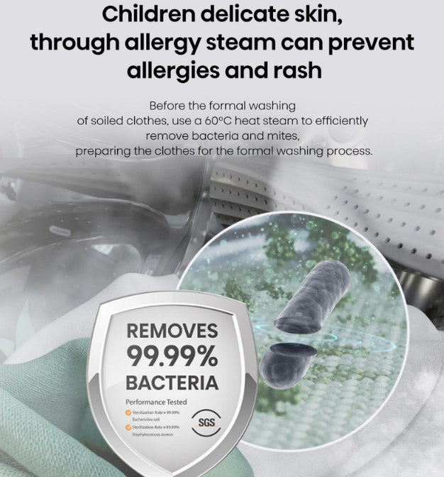 Hisense 10.5KG Front Load Washer WF5S1075BB Washing Machine