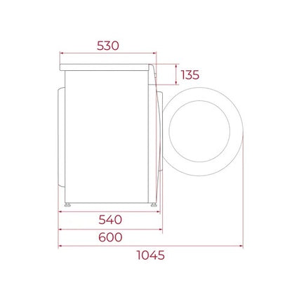 TEKA 9.0KG Front Load Washer WMK 70940 DSS / WMK70940E
